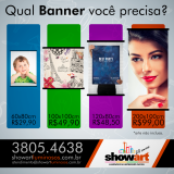 banners para comunicação visual Cosmópolis